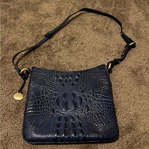 Navy Blue Brahmin cross-body handbag